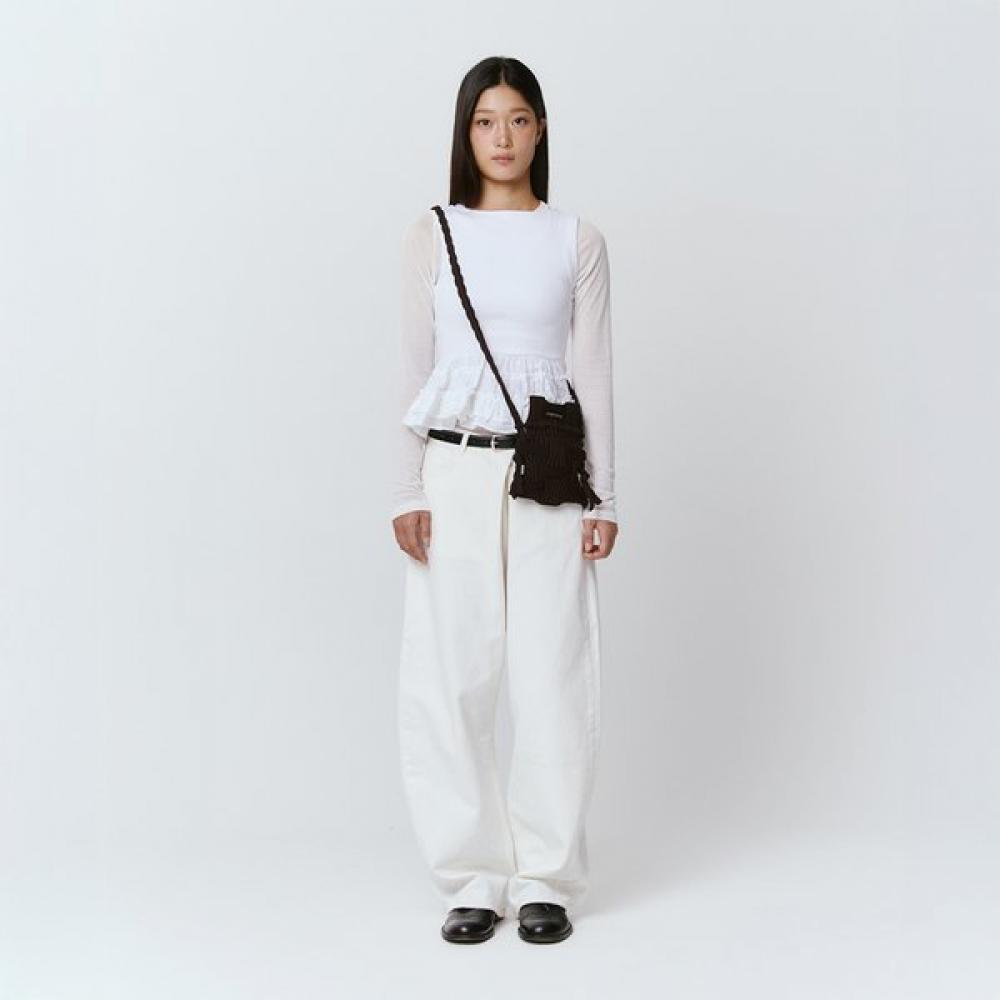 Pleatsmama Mini Crossbow Bag Deep Brown