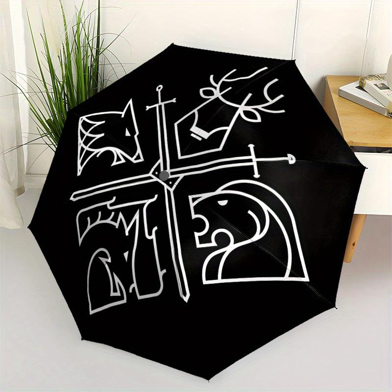1pc Game of Thrones Windproof Automatic Cute Umbrella, Lightweight for Women/Men, Perfect Christmas Gift A0811232
