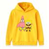 Kids Boys Girls Hoodie, Cute Cartoon Star Sponge Printed Pullover Hooded Sweatshirt Casual Warm Top for Toddlers