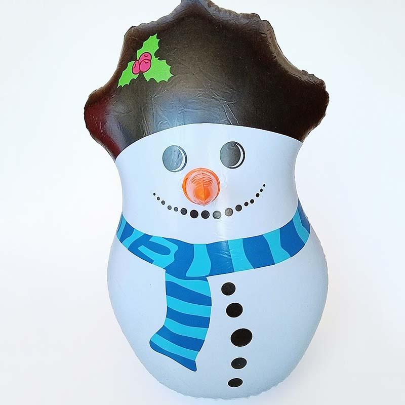 1 Piece 55Cm Pvc Inflatable Tumbler Santa Claus Snowman Reindeer Shape Cartoon Balloon Christmas Party Decoration Large Balloon
