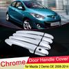 Pentru Mazda 2 Demio 2008 2009 2010 2011 2012 2013 2014, cromat de lux, capac pentru mânerul ușii, capac de prindere, accesorii autocolante auto