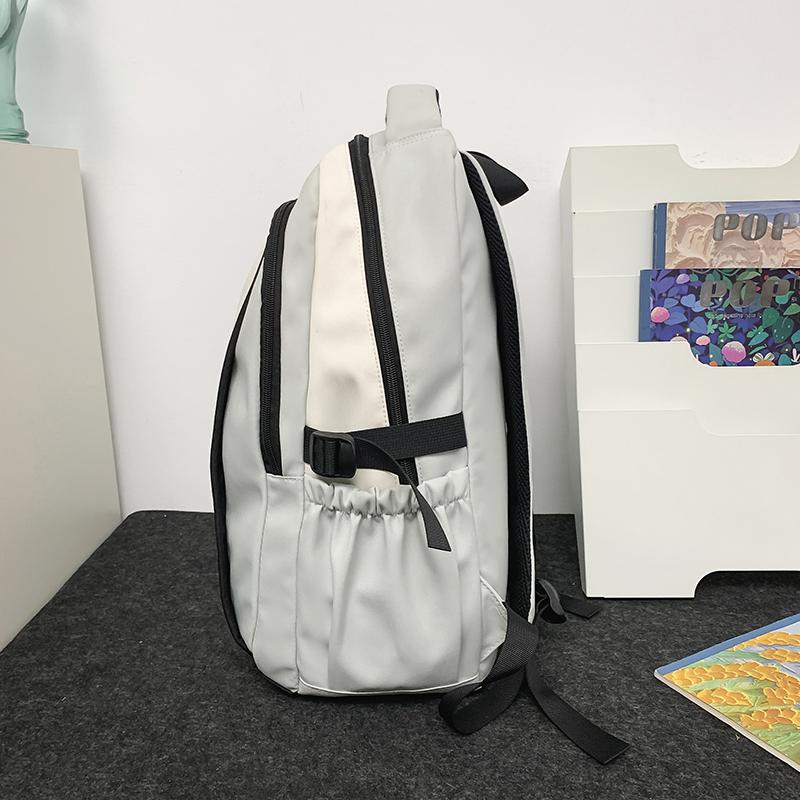 Contrast Color Backpack Large Capacity Backpack Reduced-burden Student Schoolbag