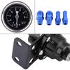 Universal Aluminum Car 160psi Adjustable 1: 1 Fuel Pressure Regulator Oil Gauge Kit (Black)