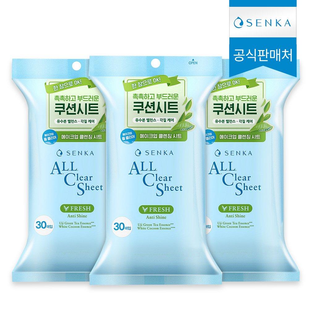 

Senka All Clear Sheet Fresh 30 аркушів 120 мл 3 одиниці