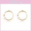 Alloy Elegant Pearl Stud Earrings Womens Geometric Design Fashion Modern