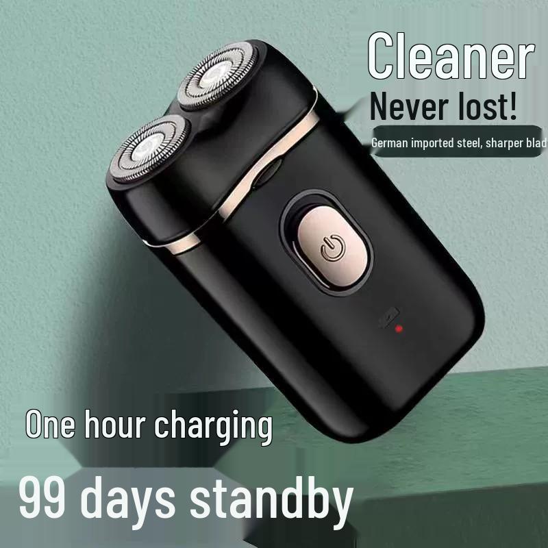 Men's Portable Double Head Rechargeable Electric Shaver - Multifunctional Beard Trimmer