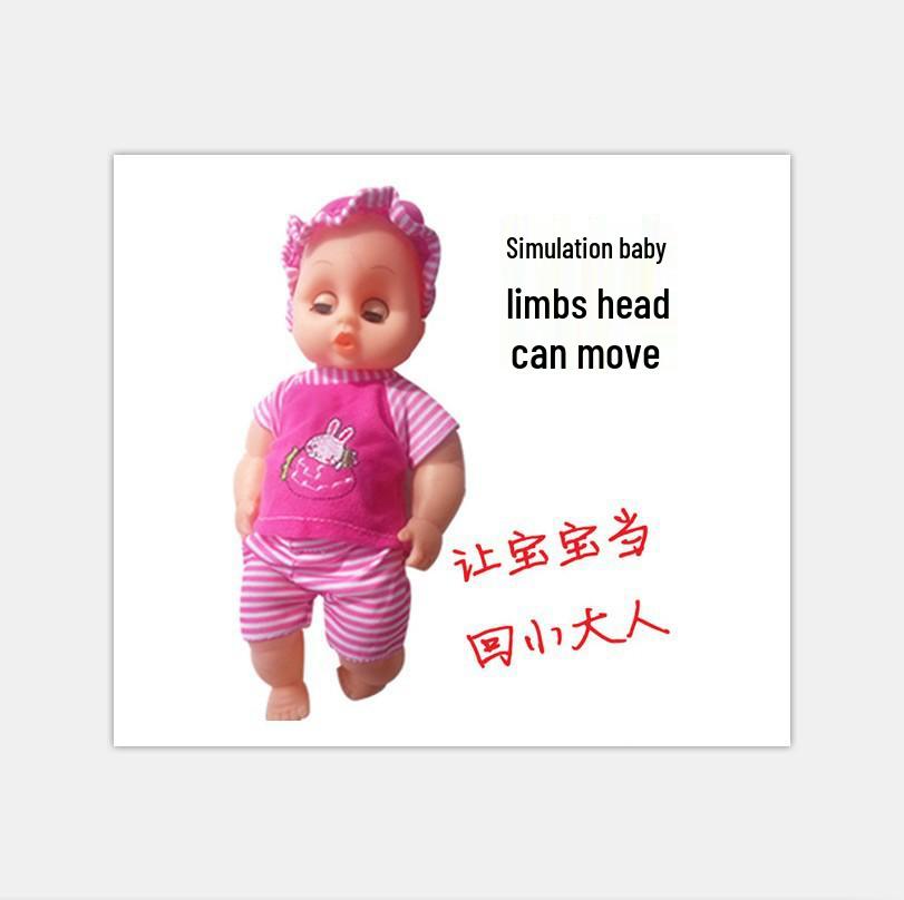 Girls' Doll Stroller Play Set with Reclining Baby Stroller and Doll