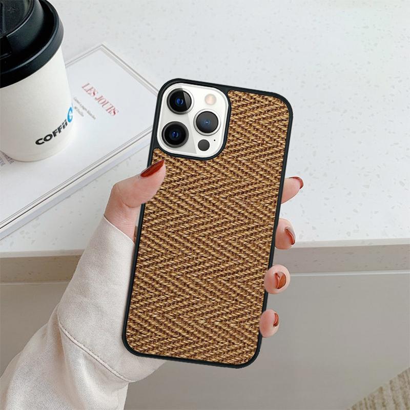 Bamboo Inlay Style Phone Case For iPhone 17 Air 16 Pro Max 15 14 Plus 12 13 Shell Cover Coque