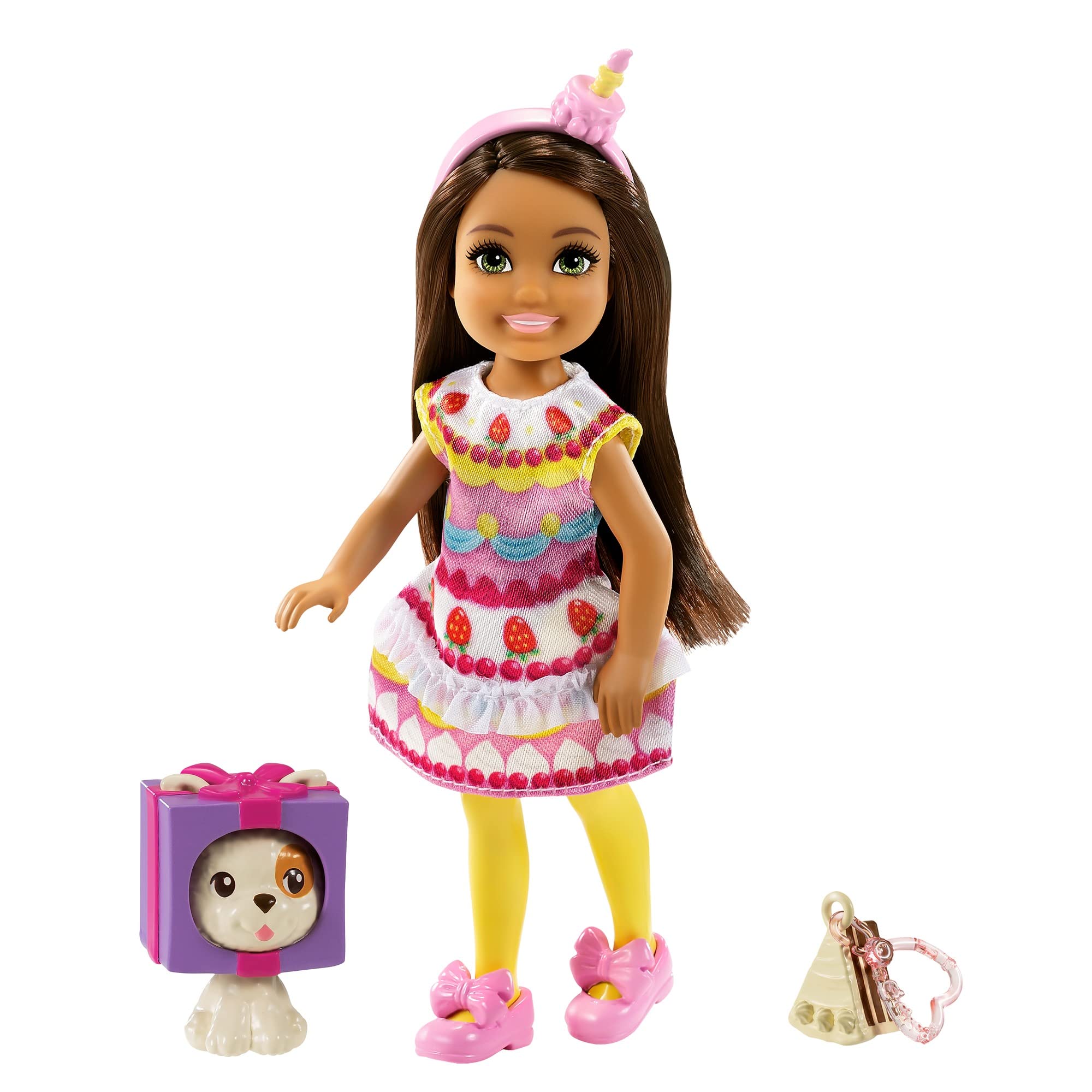 

Barbie Chelsea Transformable Fashion Birthday Cake Doll 3 and GRP71 Dress-Up (Ages Up)
