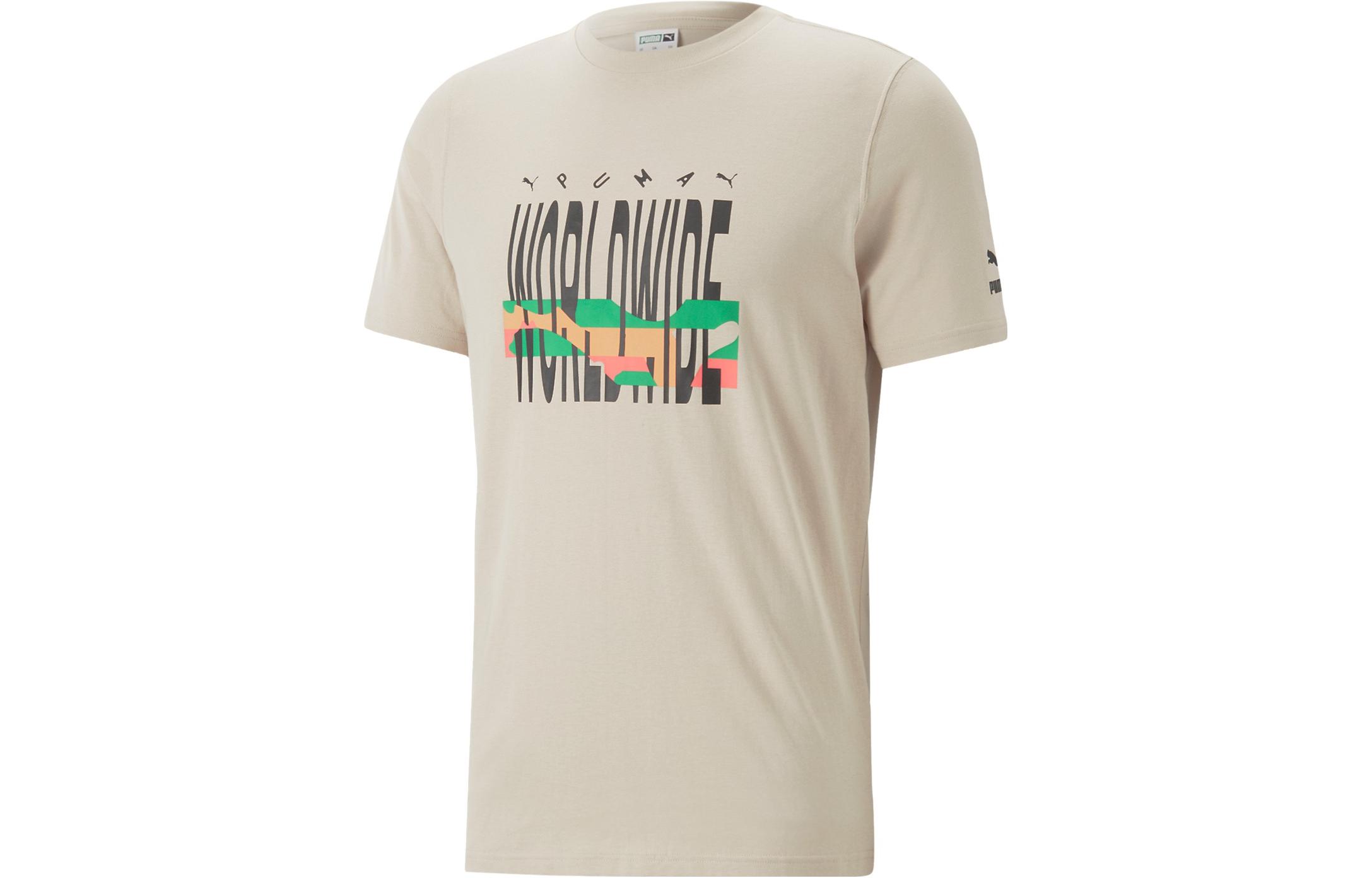 PUMA T Shirts Unisex Oat Crew Neck Moderate Other 622572-47 L