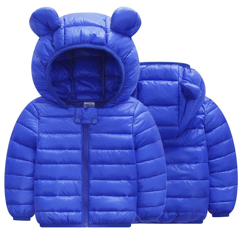 

Kids Lightweight Down Jacket: Warm Cotton Coat for Babies, Infants, Boys, and Girls - Autumn/Winter 100cm королевский синий