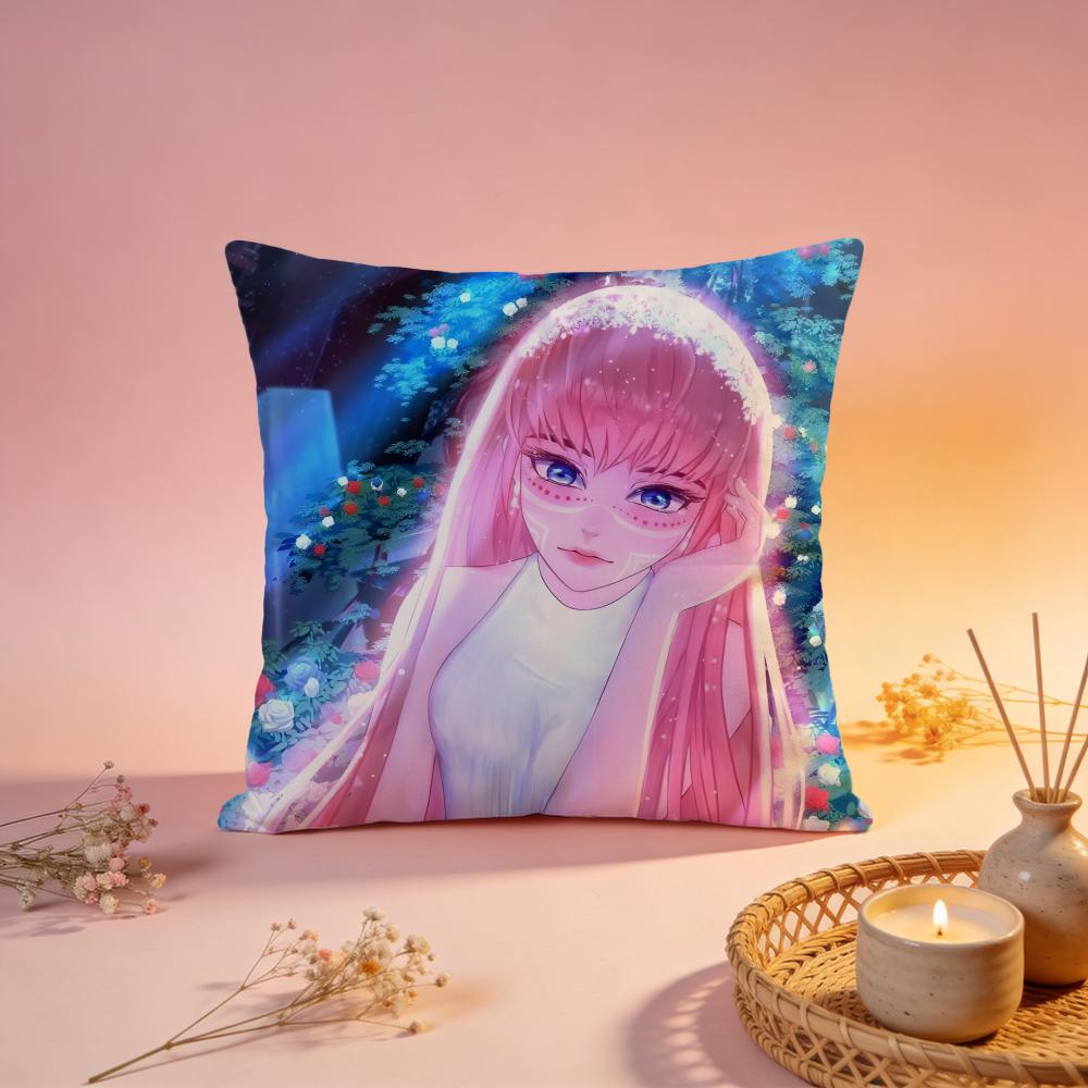 Popular RRyuu To Sobakasu No Himeead Cushion Cover Comfortable Durable Pillow Cover MultiScene for Home Office Car Sofa