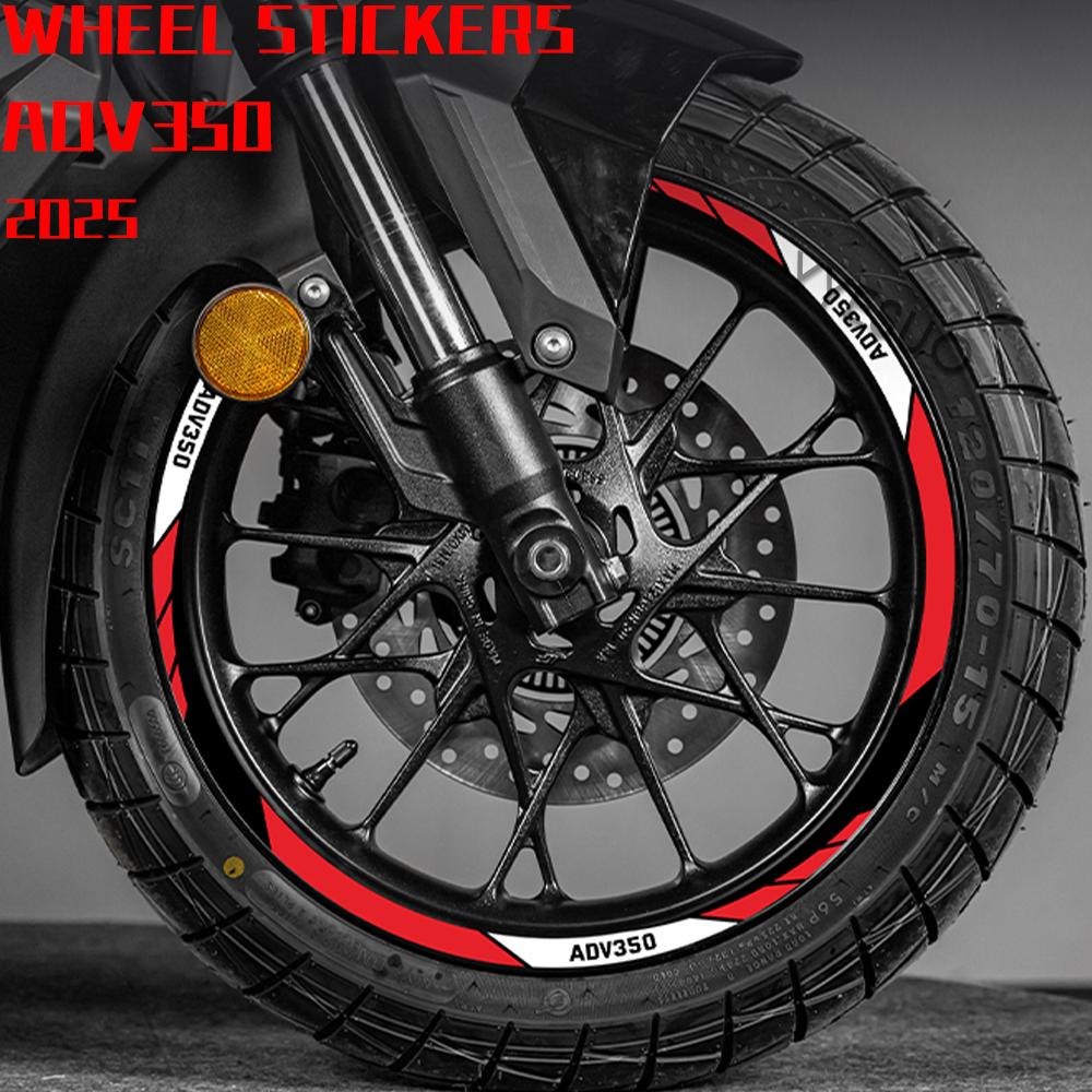 2025 Wheel Stickers ADV350 ADV 350 for HONDA ADV350 Accessories Motorcycle Wheel Decoration Decals ADV ADV 350 2025 Decals
