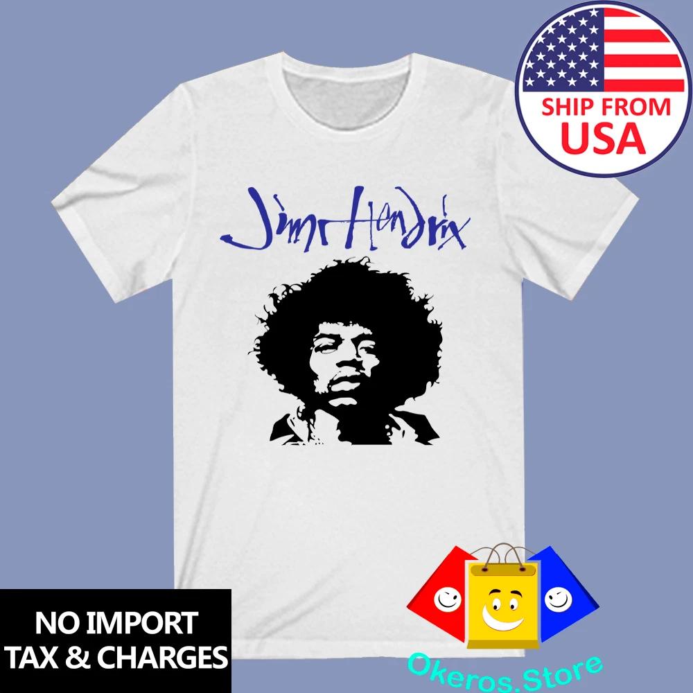 Jimi Hendrix 2 Men s White Size S to 3XL 2XL