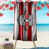 Giant Beach Towel RB Leipzig Red Bull Logo, Quick Dry Microfiber, Ultra Soft, for Soccer Fan Gift
