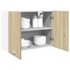 vidaXL Hängeschrank Lyon Sonoma-Eiche 80x31x60 cm Holzwerkstoff