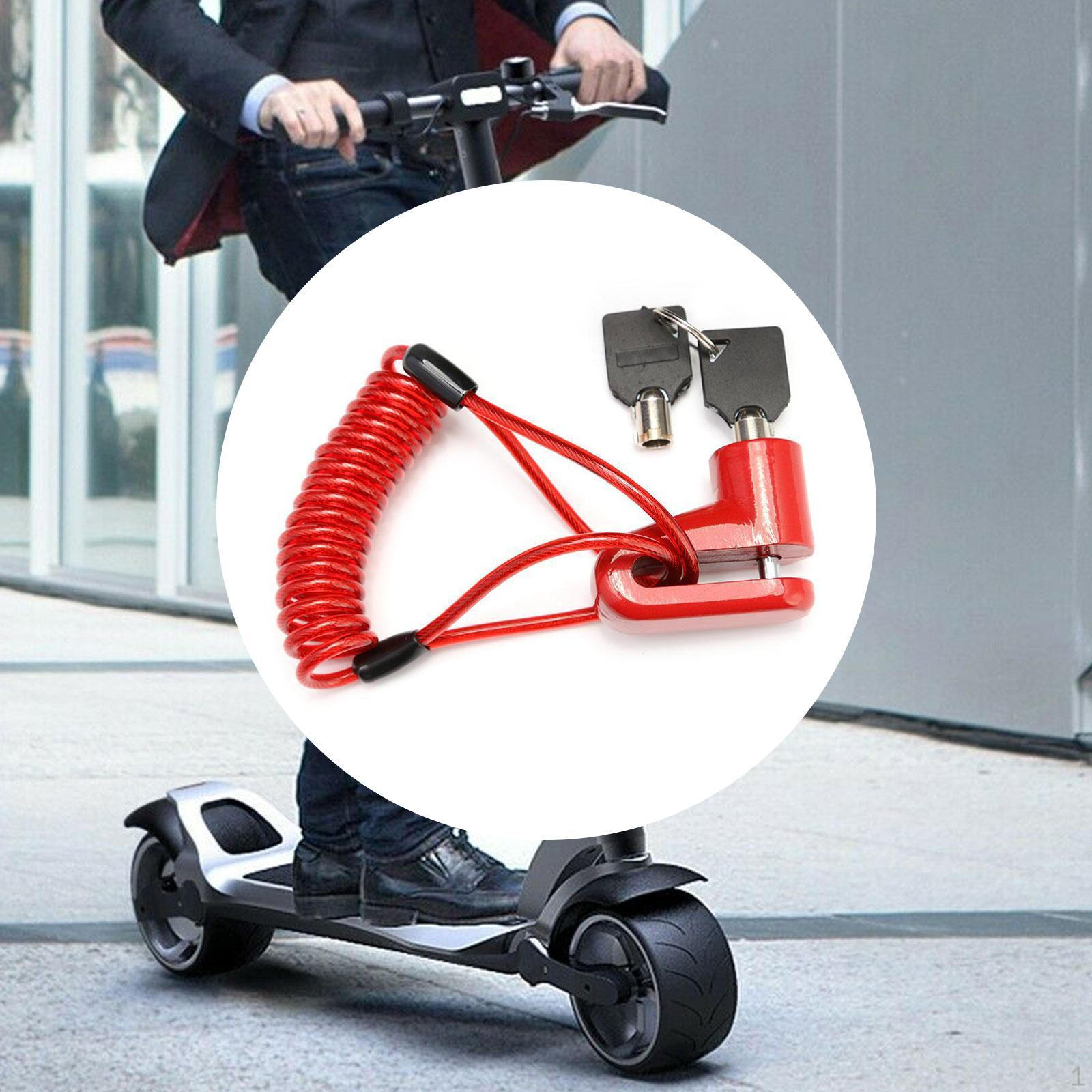 

Disc Lock, Anti Theft Padlock, Wheel Security Lock for Bike Red