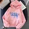 Fashion New Women Hoodie Music Singer Donna And The Dynamos Mama Mia Graphic Print Femme Hoodie winter Sweatshirt Plush Pullover