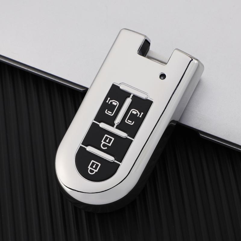 

Мягкий чехол для дистанционного ключа из ТПУ для автомобиля TOYOTA ROOMY TANK для DAIHATSU LA600S LA610S LA150S MOVE 2015-2019, защита Key Case серебряный