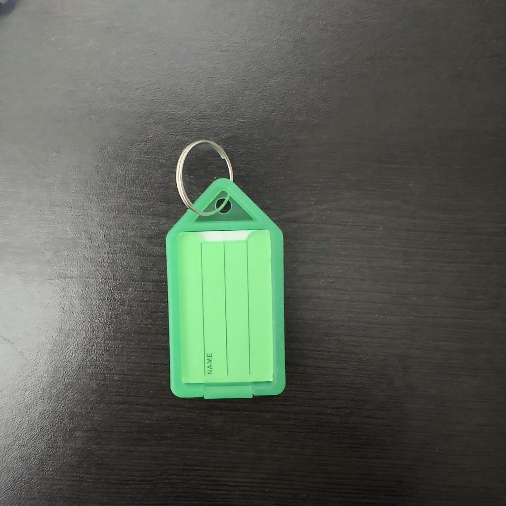 PP Plastic Transparent Flip-Top Keychain for Labeling and Numbering