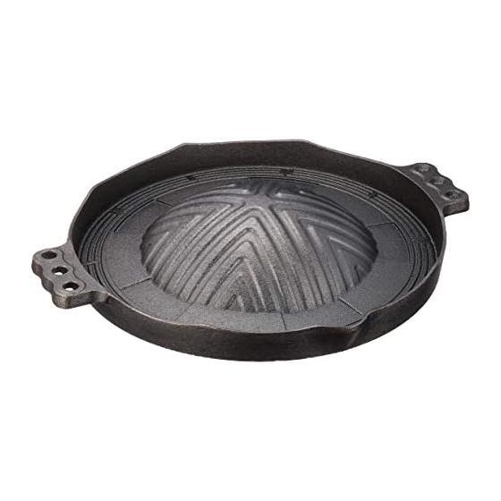 Ishigaki Pro Grade Iron Cast Yakiniku Genghis Khan Pot 29cm 3979 Black
