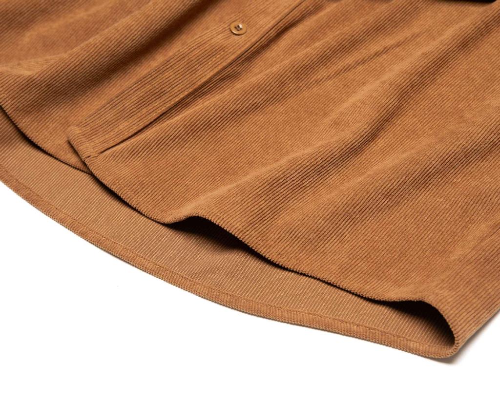 Men's Autumn Cotton Corduroy Slim Fit Casual Shirt with Long Sleeves