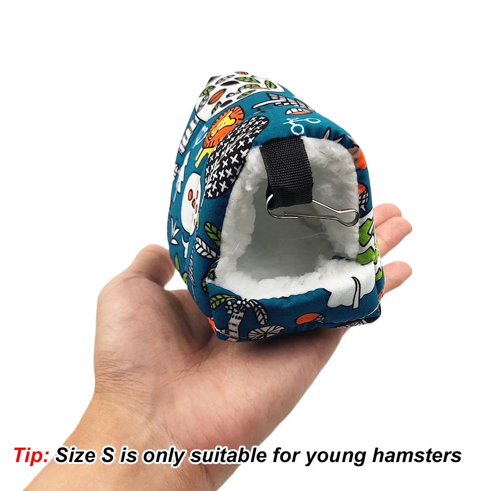 1ks Roztomilý potisk Ptačí postel Mini klec Králík Veverka Podložka Morče Hnízdo Hamster Dům Malé zvíře Spací postel Zvířecí závěsná klec