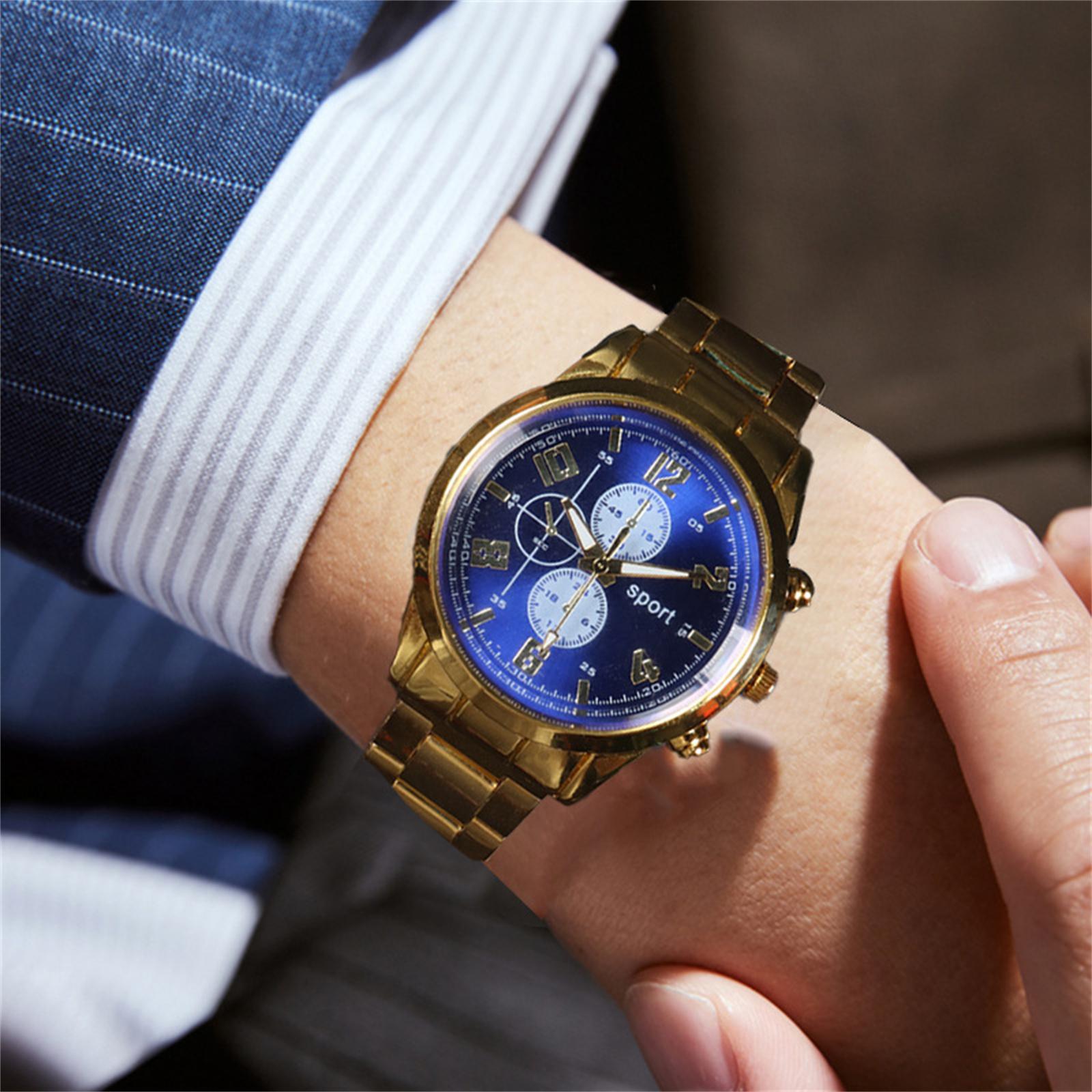 

Мужские водонепроницаемые светящиеся наручные часы-будильник для бега One Size