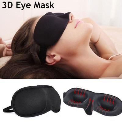 1ks 3D maska ​​na oči Cestovní měkký polstrovaný kryt stínítka na spaní Odpočinek Relax Spánek Pomůcky pro péči o oči se zavázanýma očima
