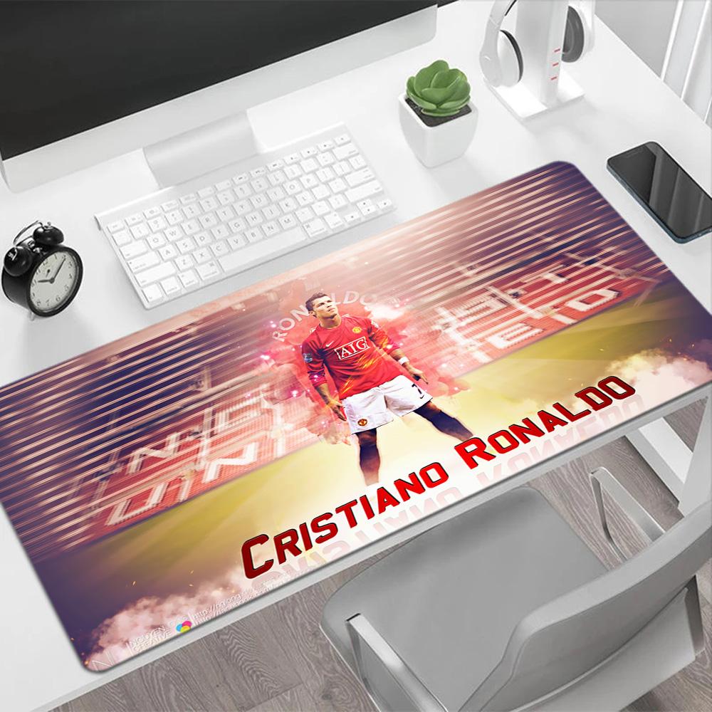 Football Players Gaming Mouse Pad Office Mouse Mats Computer Desk Keyboard Mat Non-Slip Rubber Base Computer Decor Item Office Use