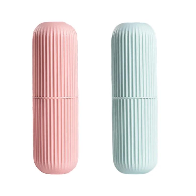 Travel Portable Toothbrush Cup Bathroom Toothpaste Holder Storage Case Box Organizer Travel Toiletries Storage Cup New Creative