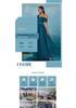 Women's One-Shoulder Casual Mesh Evening Gown