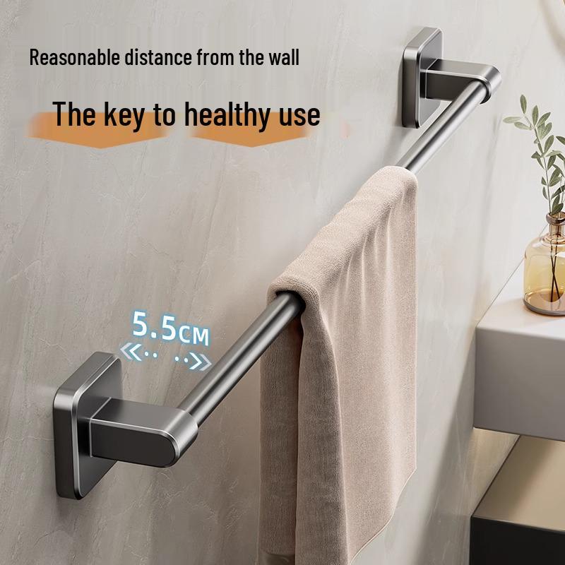 Punch-Free Wall-Mounted Multi-Functional Bathroom Storage Rack