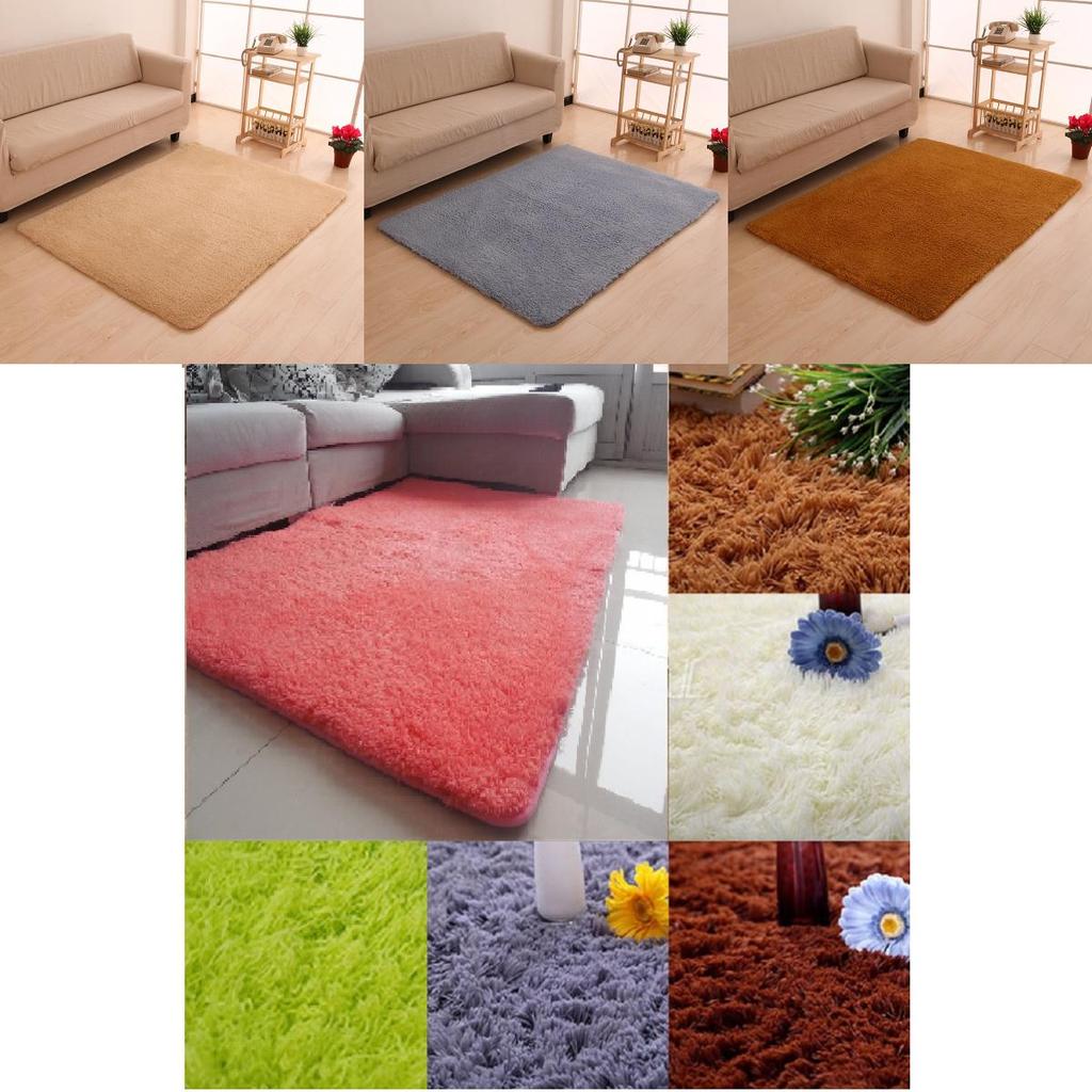 Luxurious Thick Plush Area Rug Machine-woven Non-slip Bath Mat For Bathroom