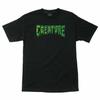 Creature STRAINS LOGO Skateboard T Shirt BLACK