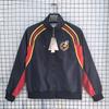 Unisex Long Windbreaker Jacket Retro Sport Coat Football Training Outdoor Casual Wear Fall Winter