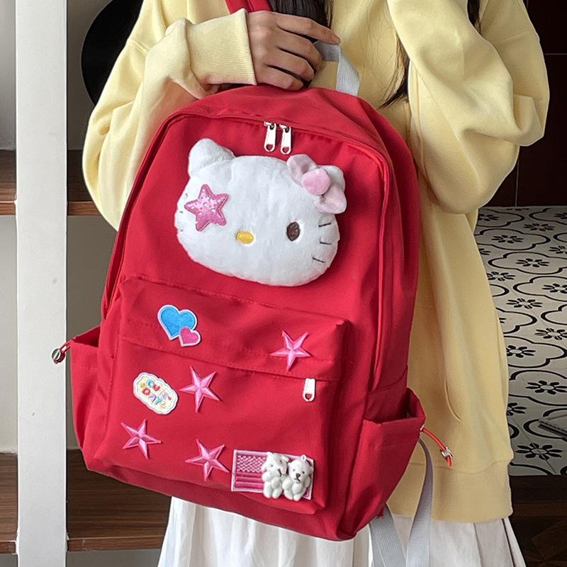 New soft girl campus schoolbag cartoon cute sweet wind girl school Japanese ins female KT cat student backpack tide