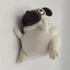 Dog Simulation Animal Model Plush Toy Sand Sculpture Puppy Funny Plush Pug Dog