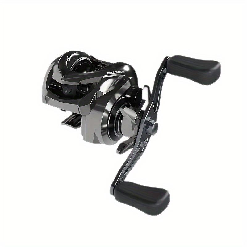 Nuovo Mulinello da Pesca Magnetico Portatile Extra-grande a Lunga Canna 7.2:1 Rapporto di Recupero 5+1 Cuscinetti a Sfera 18LB Max Drag Mulinello da Baitcasting per Acqua Dolce Acqua Salata