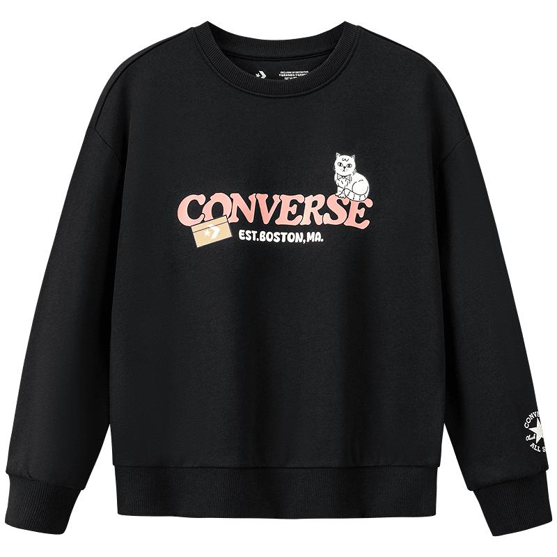 Converse Kids  Cartoon Print Sweatshirt M