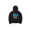 New Year Series Back Pattern Printed Knit Pullover Sweatshirt Women Sweatshirt Carbon-Black L124W030-0018