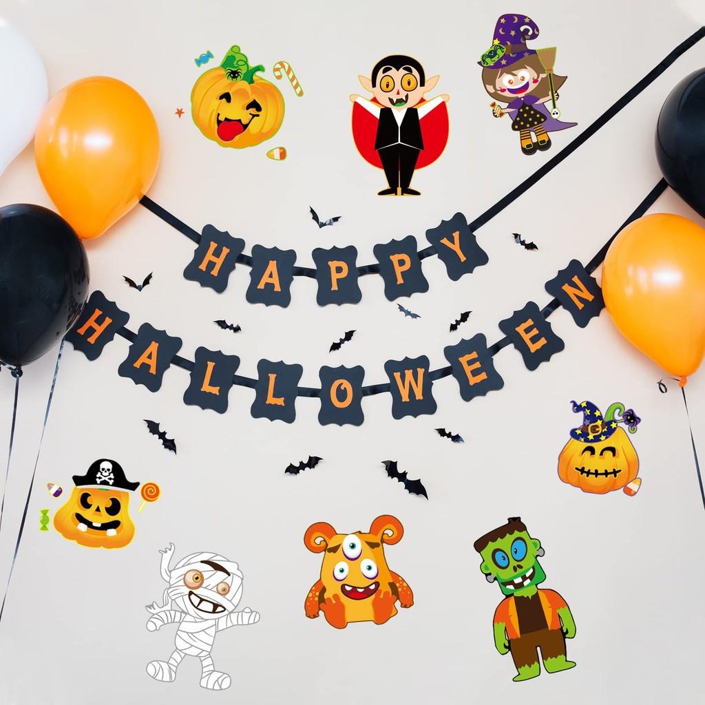 Colorful Cm2304009 Diy Pumpkin Stickers Set For Children Halloween Party Decorations