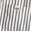 Herren Hemd Kragen Kurzarm Knöpfe Knopfleiste Hemd Tops mit aufgesetzter Tasche Gestreifter Druck Lockerer Schnitt Sommer Freizeithemd