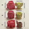 Handmade Snail Octopuses Pen Holder Silicone Mould With Skull Goat Designs Great For Enthusiasts