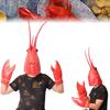 Colorful Dragon Lobster Headpiece Clawed Latex Gloves For Theatrical Performances Unique Cosplay Props