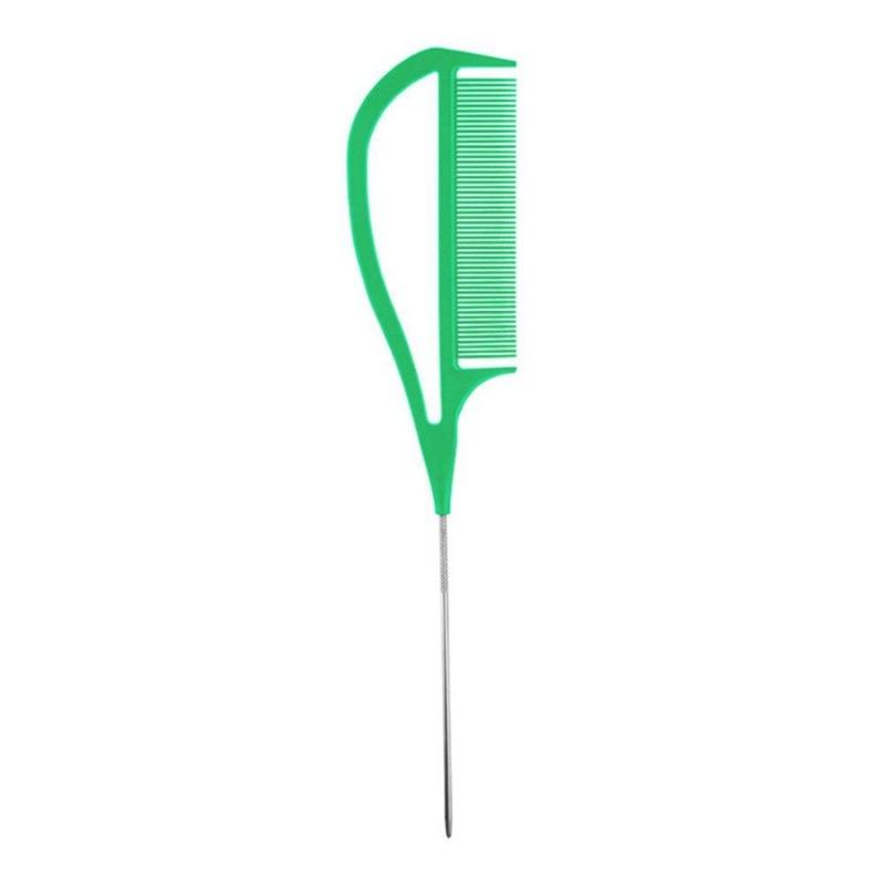 Metal Pin Tail Comb Hairdressers Barbers Rat Tail Comb for Styling Teasing Wide Tooth Pick Stylist Braiding Combs