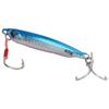 Fishing Lures Metal Portable Lifelike Hard Baits with Hook Fishing Tackle for Saltwater Freshwater 40gLaser Blue