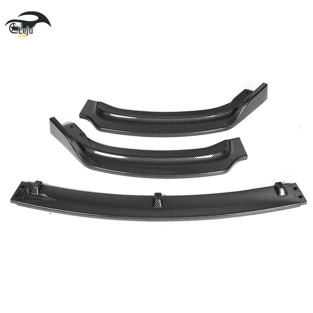 Gloss Black Front Lip Bumper for 2012-2017 BMW 3 Series F35, Regular Version - Three-Section Design.