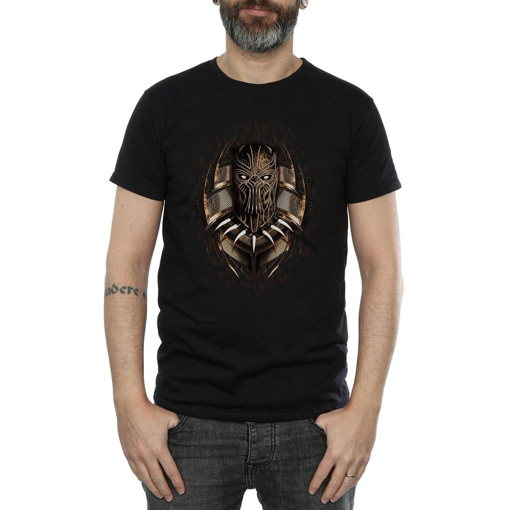 Marvel Herren Black Panther Gold Killmonger T-Shirt