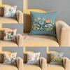 Country Flower Bicycle Cushion Cover Soft Reversible  Durable Pillow Cover  MultiScene Use for Home  Car Daily Comfort